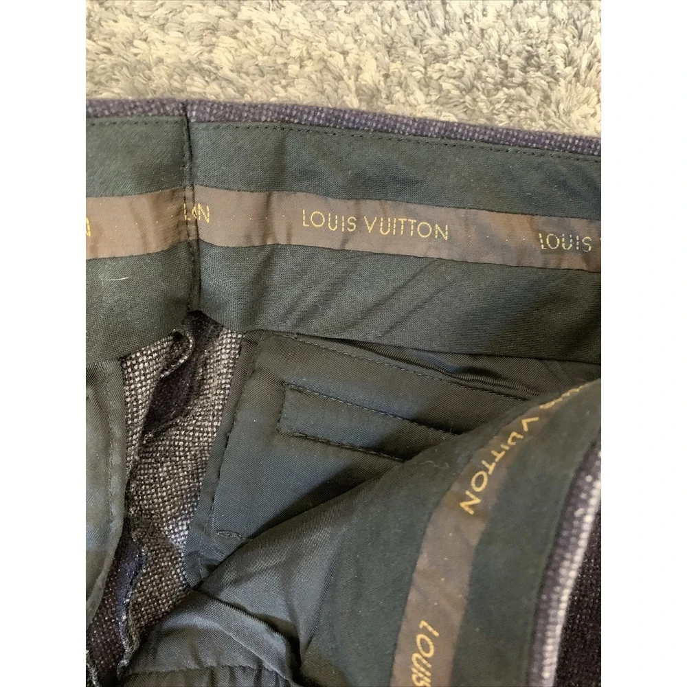 Louis Vuitton Pants‎ Women's size 26 x28 Dress Slacks Designer Dark Blue Gray